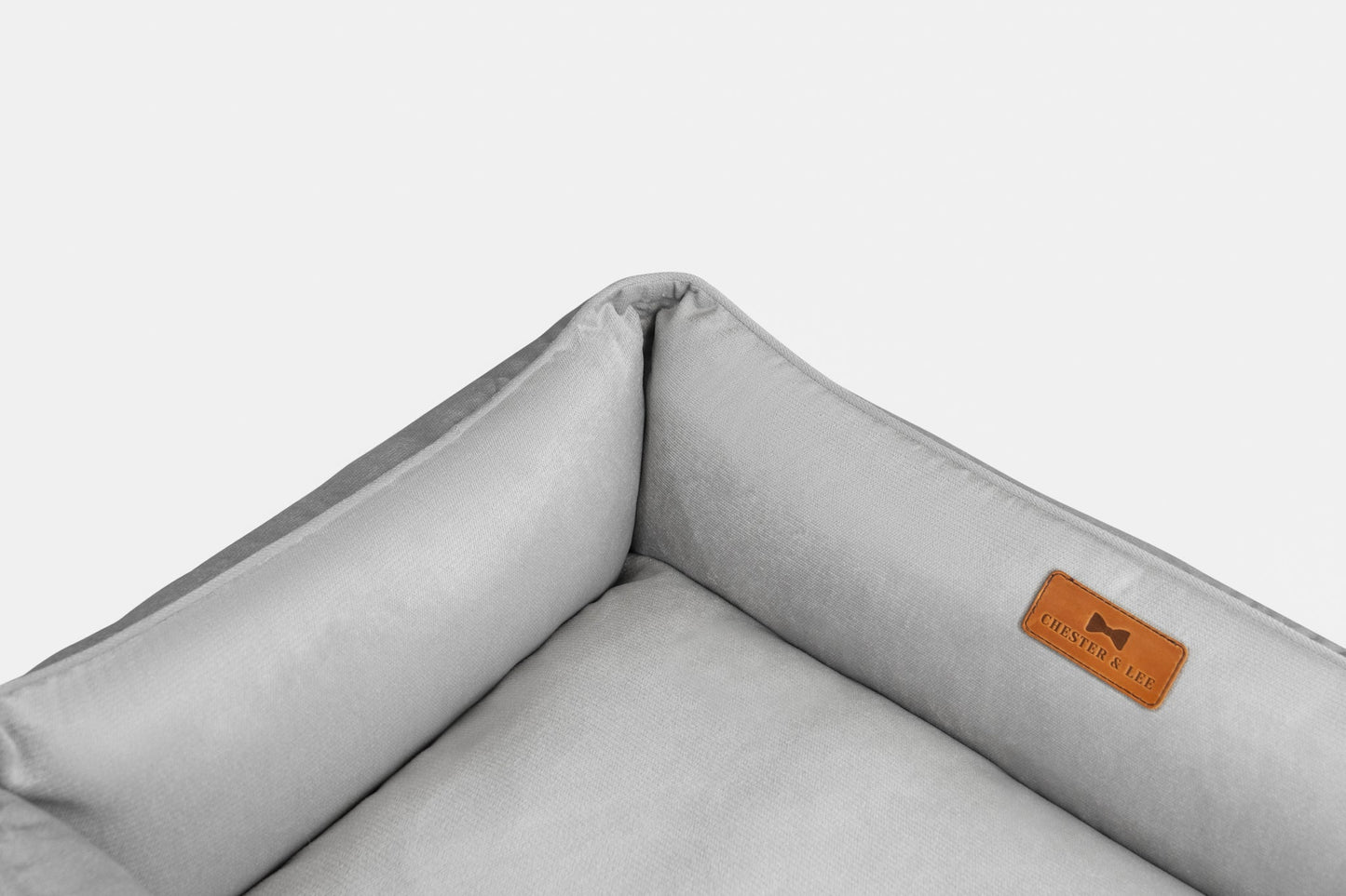 Classic Velvet Dog Bed- Gray
