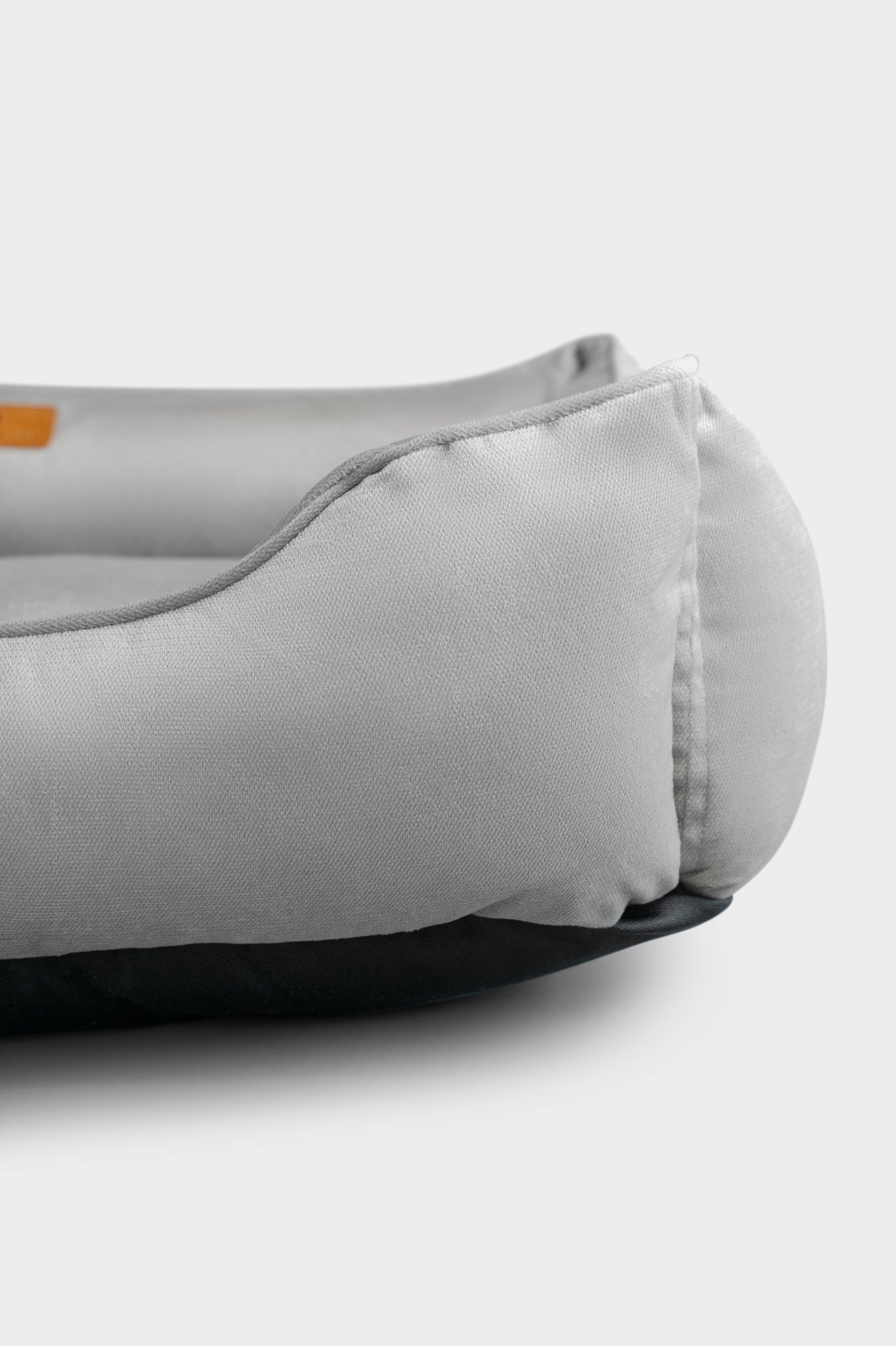 Classic Velvet Dog Bed- Gray