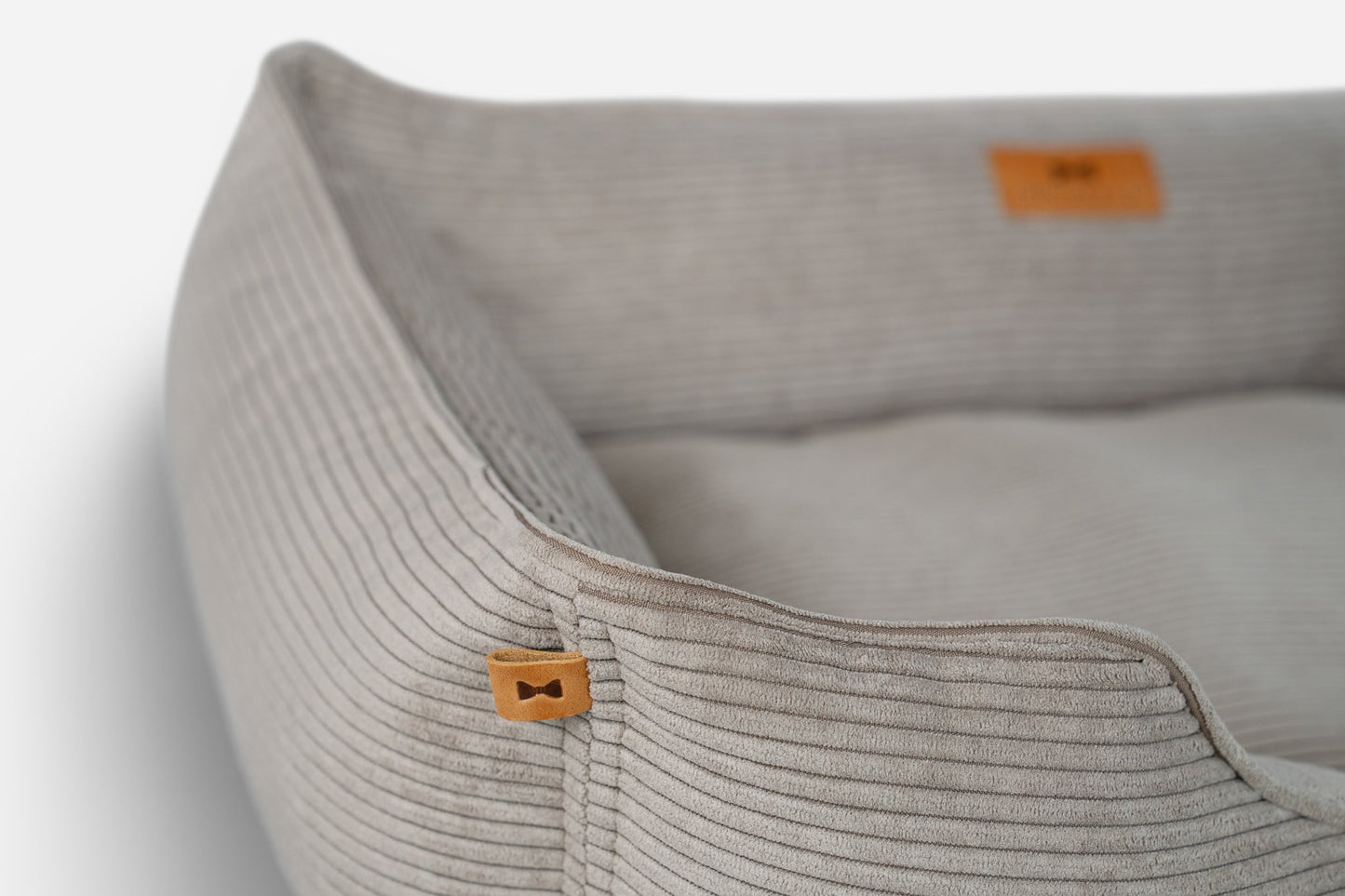 Corduroy Dog Bed- Taupe