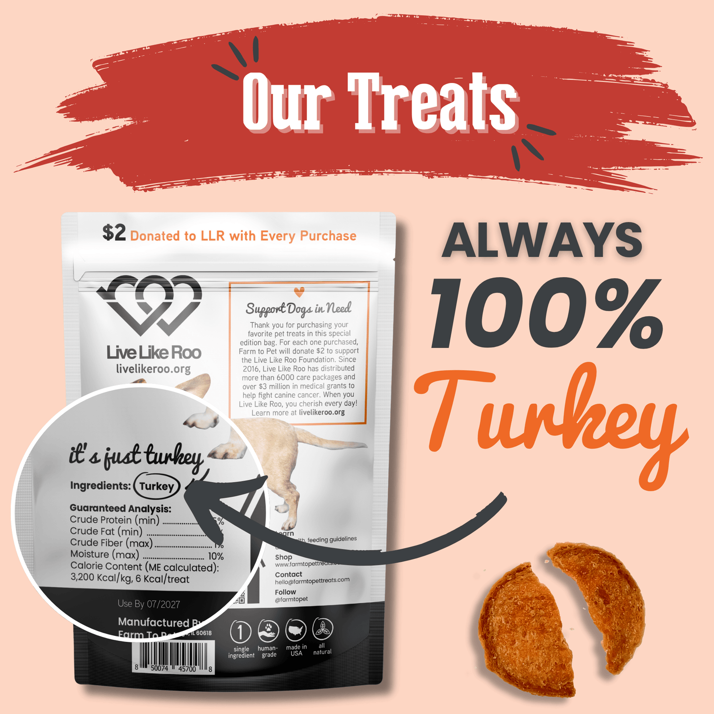 Marquise Pup | Live Like Roo Turkey Chips — Treats That Give Back