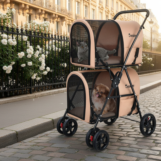 Beige Double Decker - Parisian Boulevard