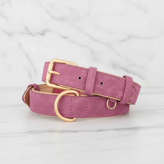 Classic Collar — Pink on Marble