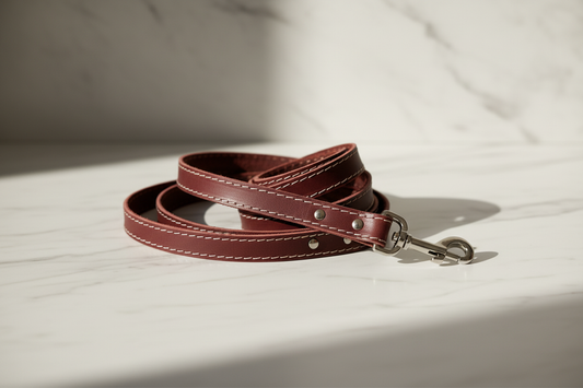 Pro Line Chocolate Leather Leash