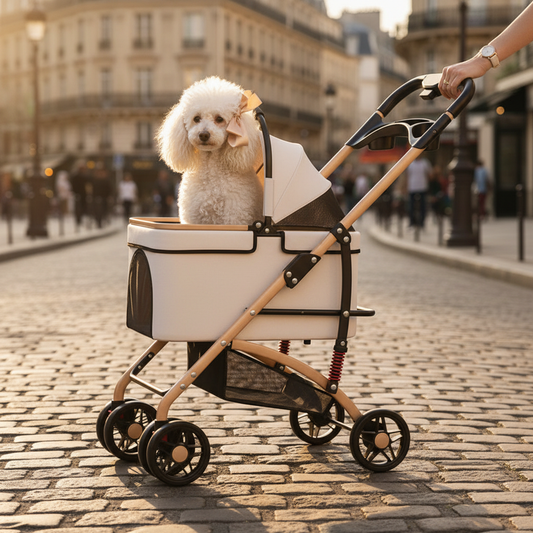 White Luxury Stroller